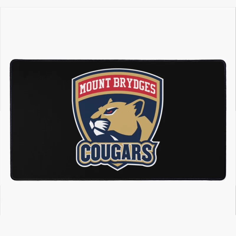 Mount Brydges Cougars Team Sports Logo Desk Mat