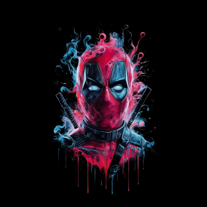Deadpool Comic Art Illustration Pin