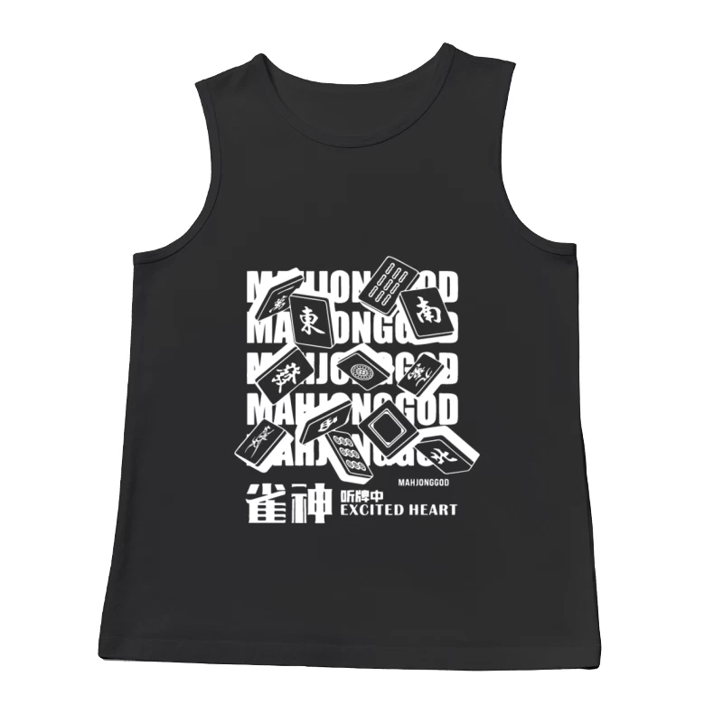 Mahjong-Spielsteine im Flug Herren Tanktops