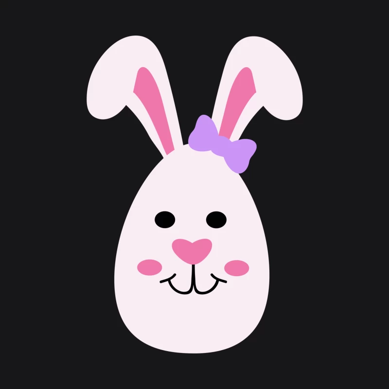 Visage de lapin mignon avec nœud Homme Sweat à capuche