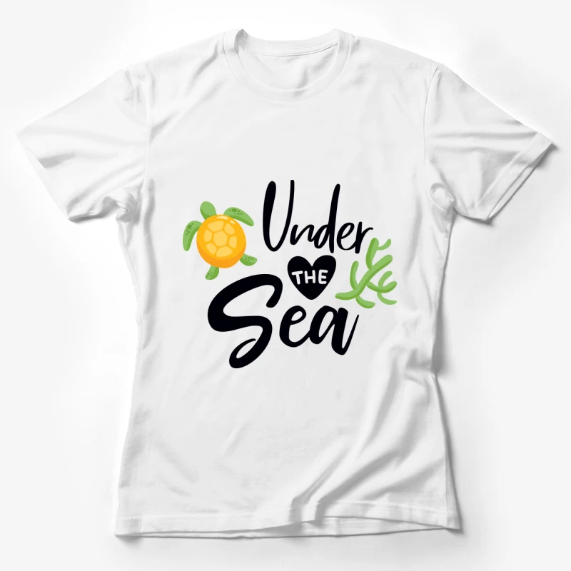 Design marin avec tortue Femme T-Shirt