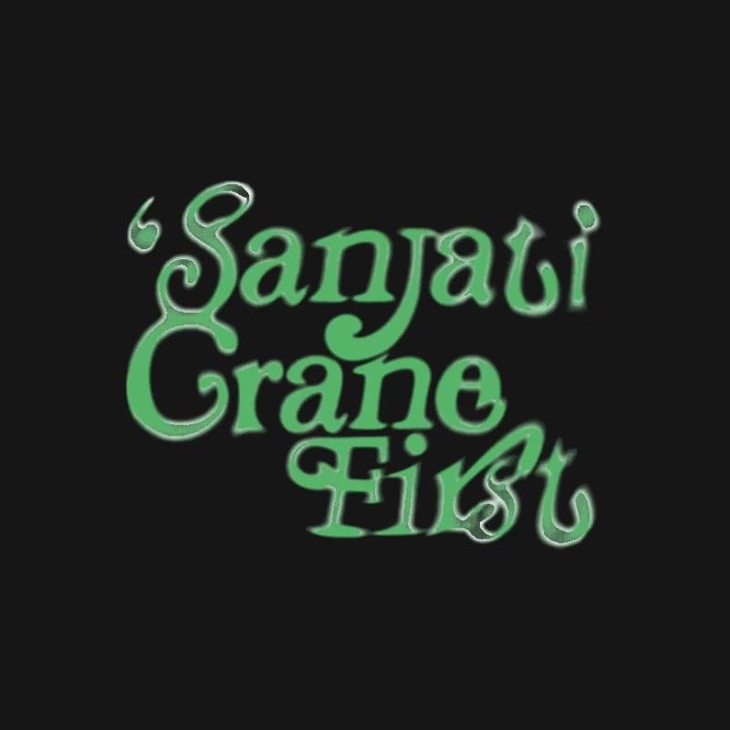Sanjati Crane Schriftzug Herren T-Shirt