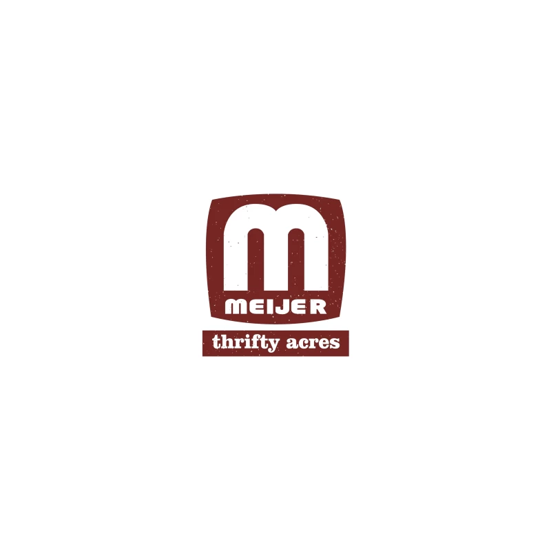 Vintage Meijer Thrifty Acres Retail Logo in Maroon Coffee Mug