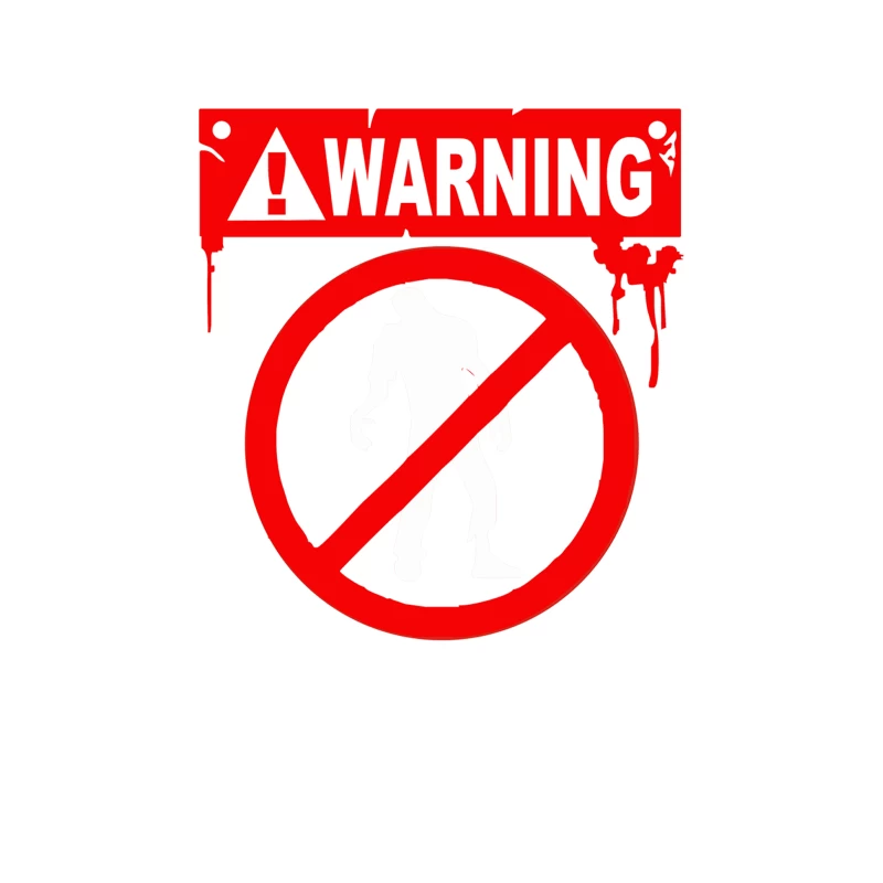 Zombie  Do not feed the Zombies Fun Tapestry