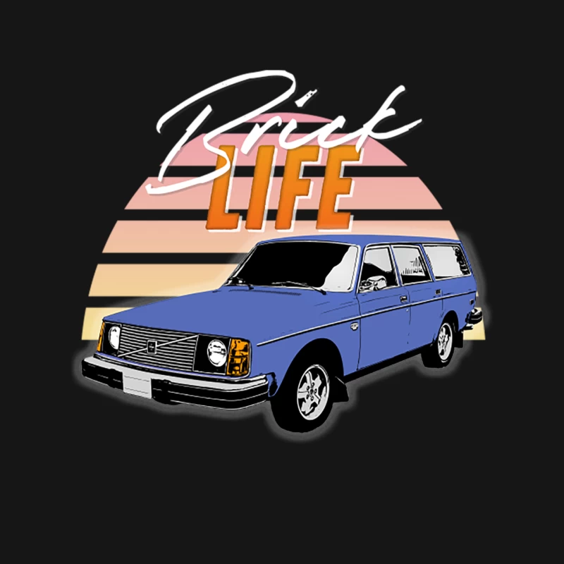 Brick Life  Volvo 240245 Wagon Design Mouse Pad