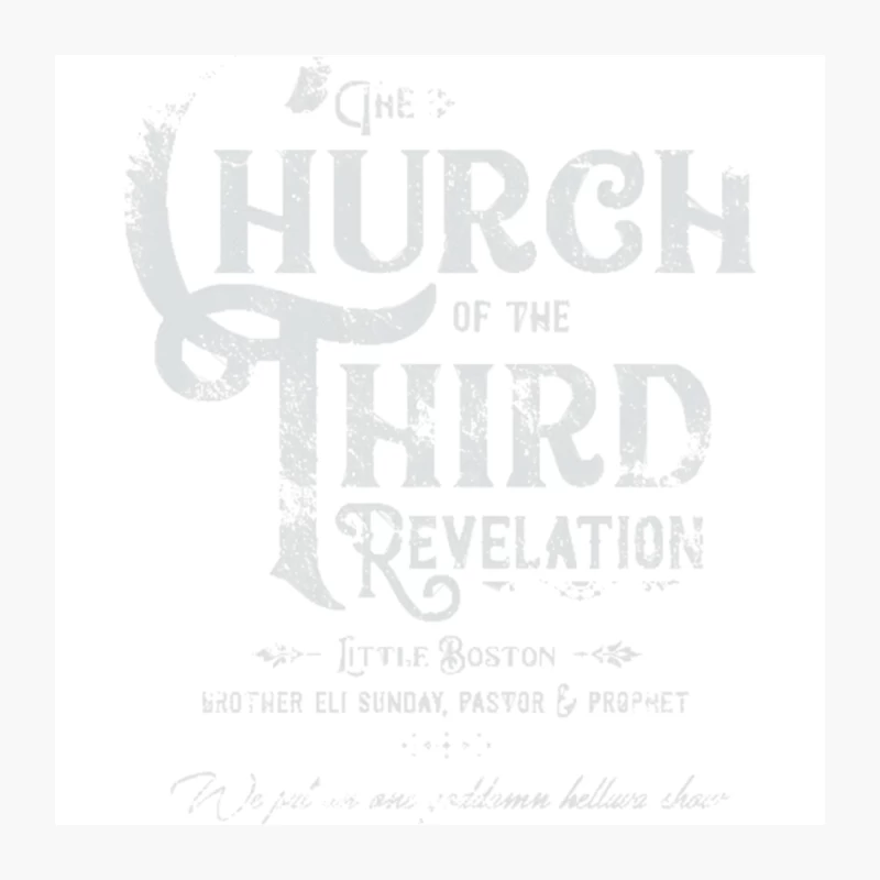 The Church of the Third Revelation, distressed Pin