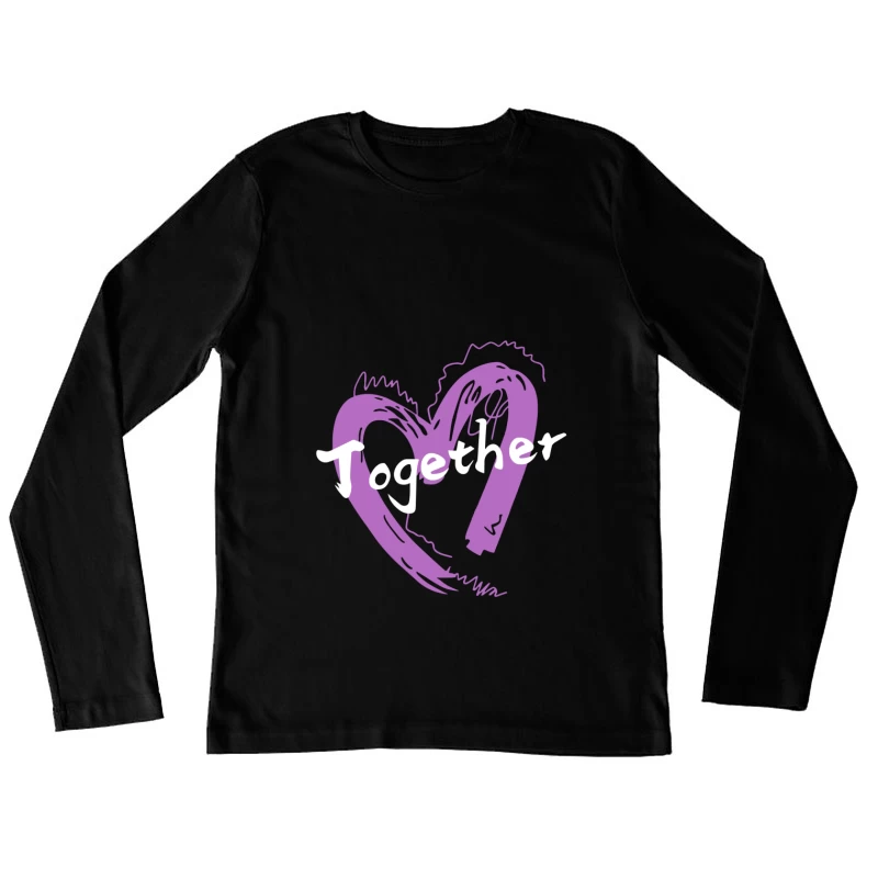 Gemeinsam in Liebe vereint Damen Langarm T-Shirt
