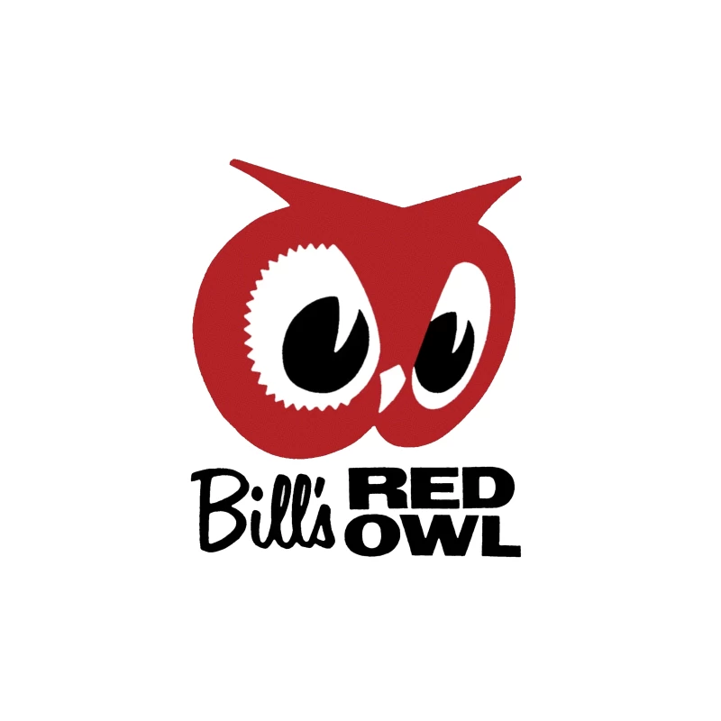 Bill's Red Owl Vintage Restaurant Logo Tapestry