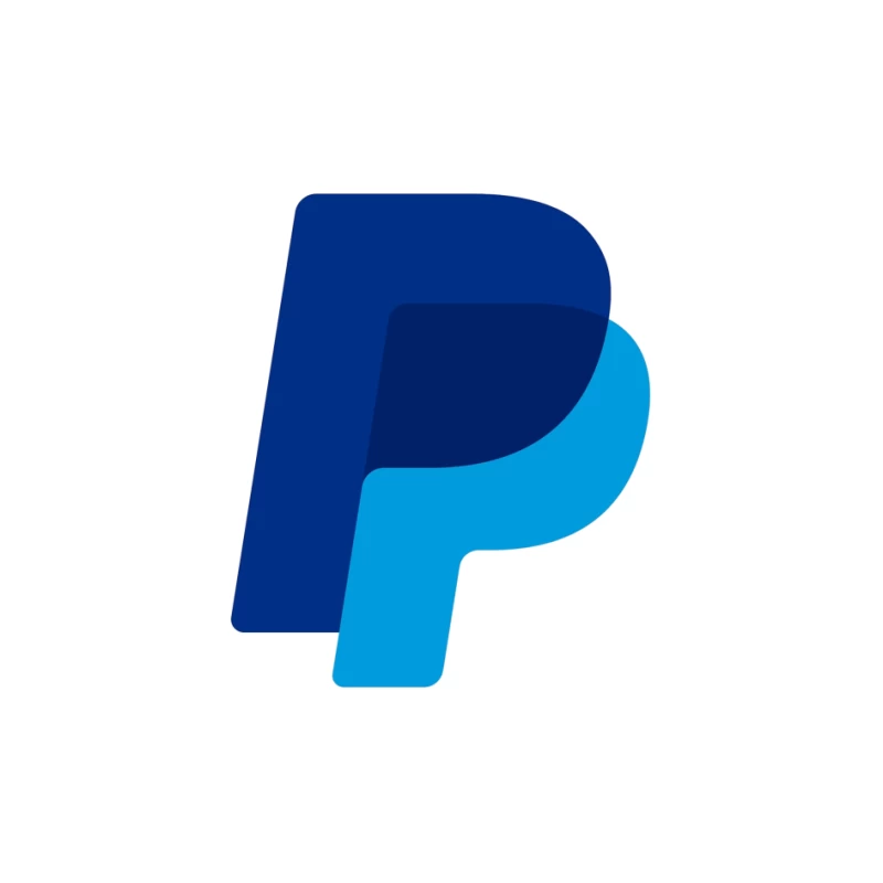 PayPal Double P Logo Design in Blue Shades Pin