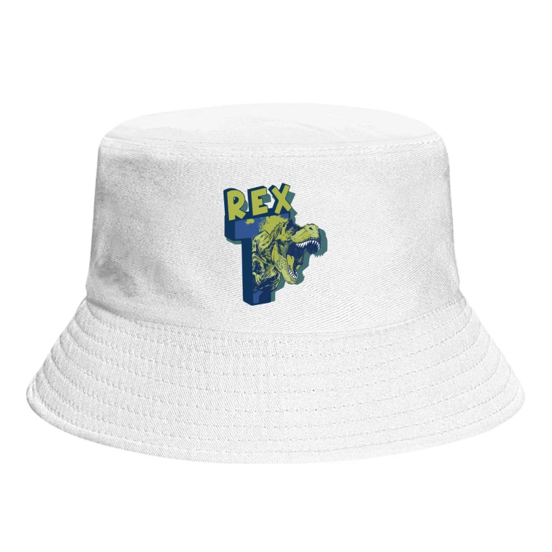 Bold Vintage T-Rex Graphic – Striking Dinosaur Design Bucket Hat