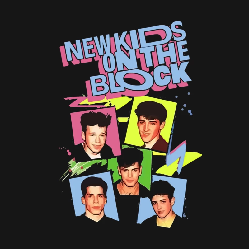 New Kids on the Block 90s Pop Group Vintage Photo Collection Male Long Sleeve T-Shirt