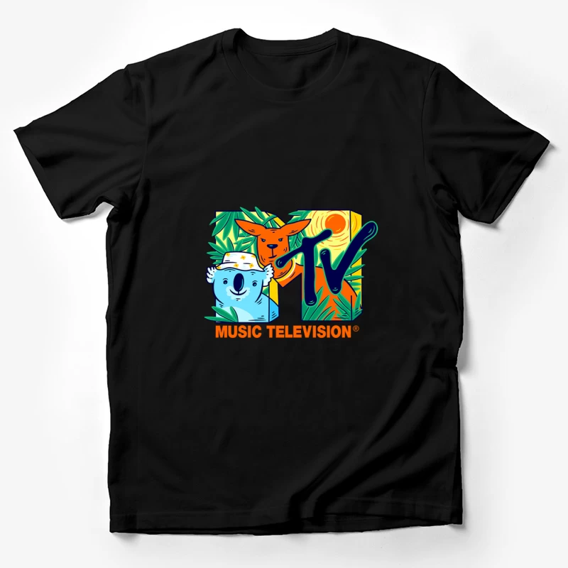 Australisches MTV-Logo mit Koala und Känguru Herren T-Shirt