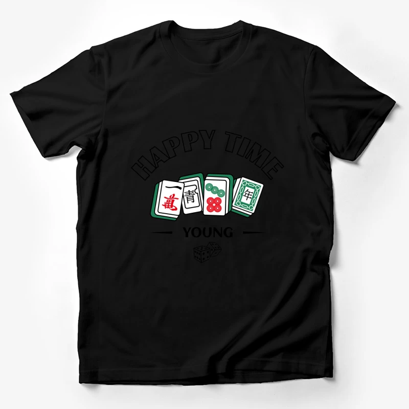 Mahjong Spielsteine Illustration Herren T-Shirt