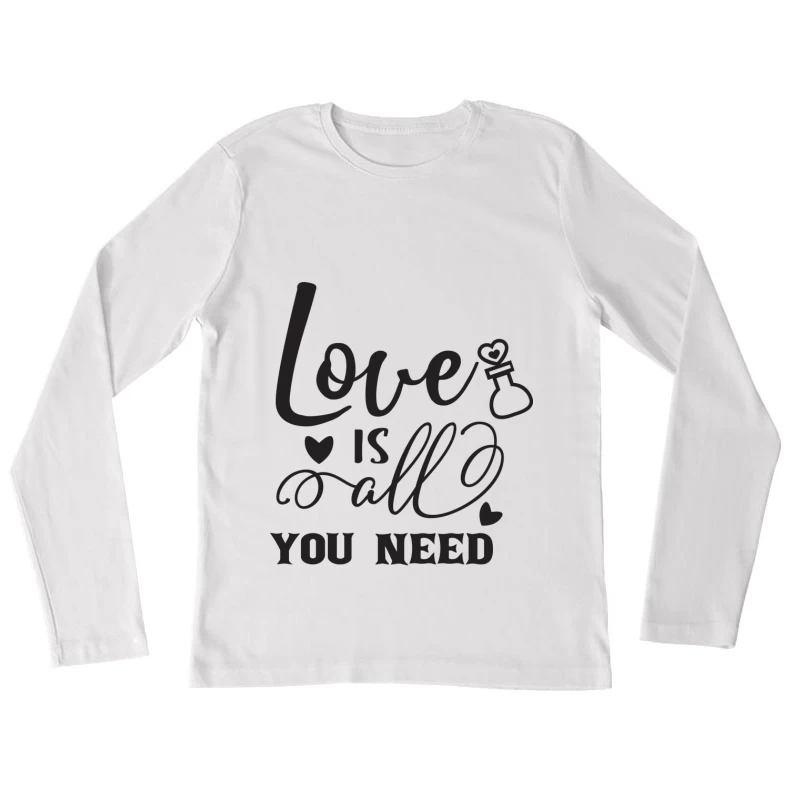 Message inspirant d'amour Femme Manches Longues T-Shirt