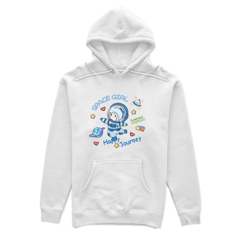 Fröhliche Reise mit dem Weltraummädchen Damen Pullover Hoodie