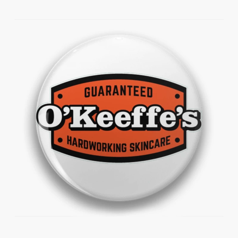 O'Keeffe's Hardworking Skincare Brand Logo Pin