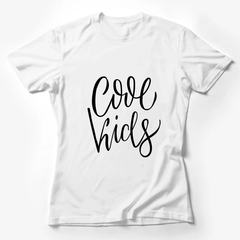 Écriture élégante en noir Femme T-Shirt