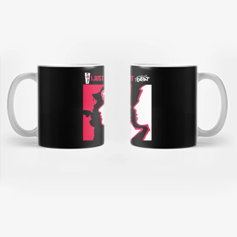 "I Just Can't Stop It" Abstract Red and White Album Cover Coffee Mug