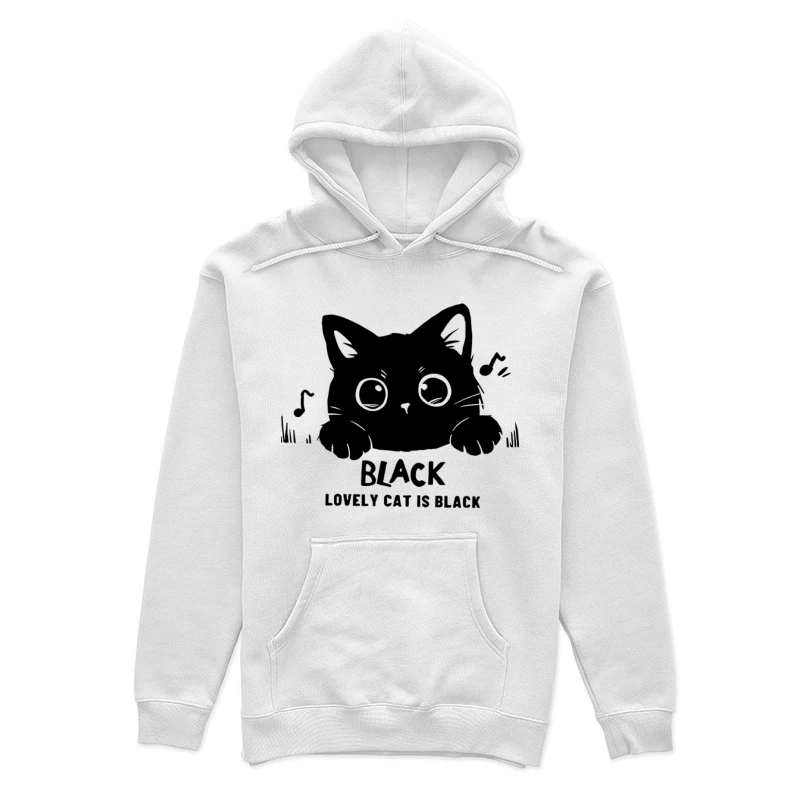 Niedliches schwarzes Kätzchen Damen Pullover Hoodie
