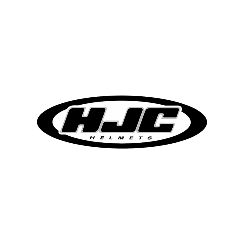 HJC Helmets Motorcycle Brand Logo in Black and White Mouse Pad