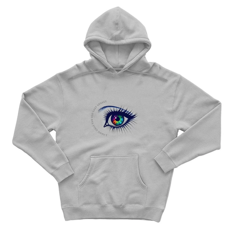 Mesmerizing Rainbow Eye Digital Art Male Pullover Hoodie