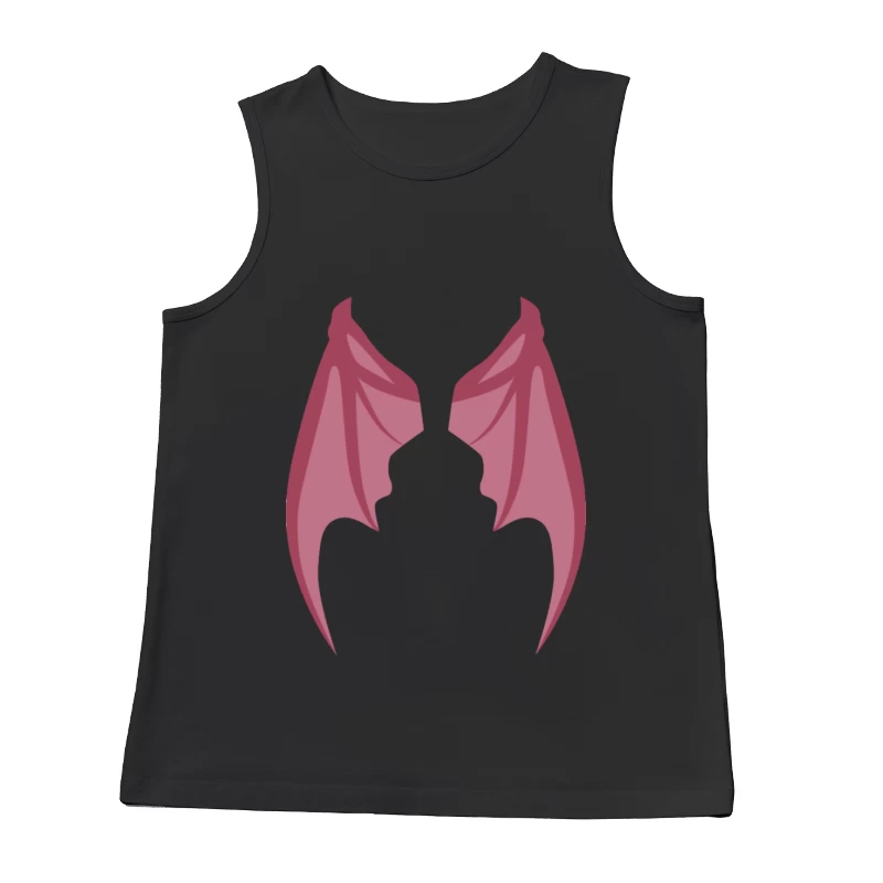 Rosa Drachenflügel Illustration Herren Tanktops