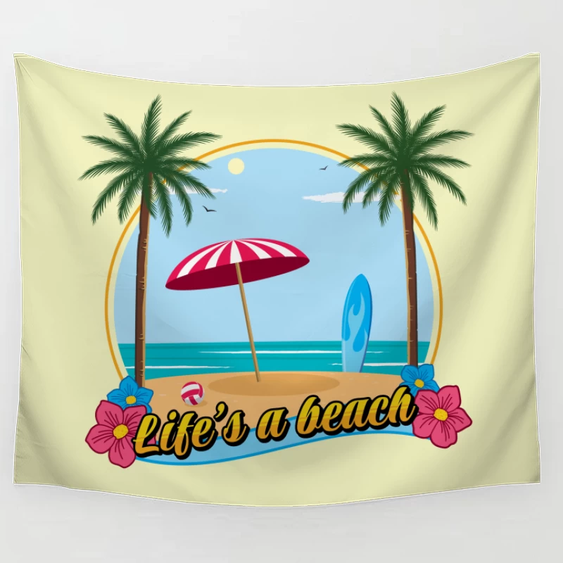 Life's a beach Tapestry