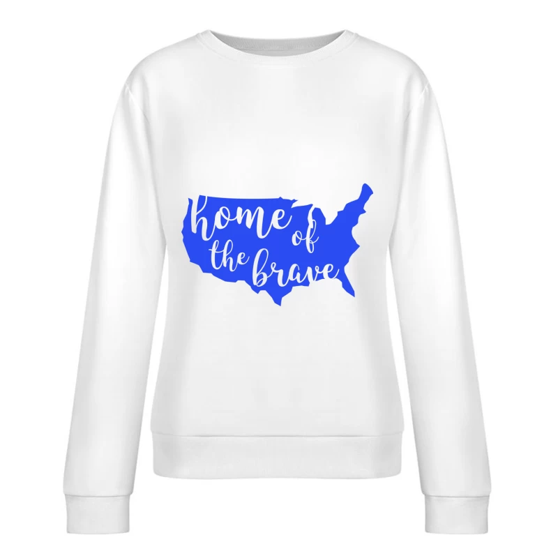 Carte des États-Unis: Maison des braves Femme Sweat-shirt à enfiler