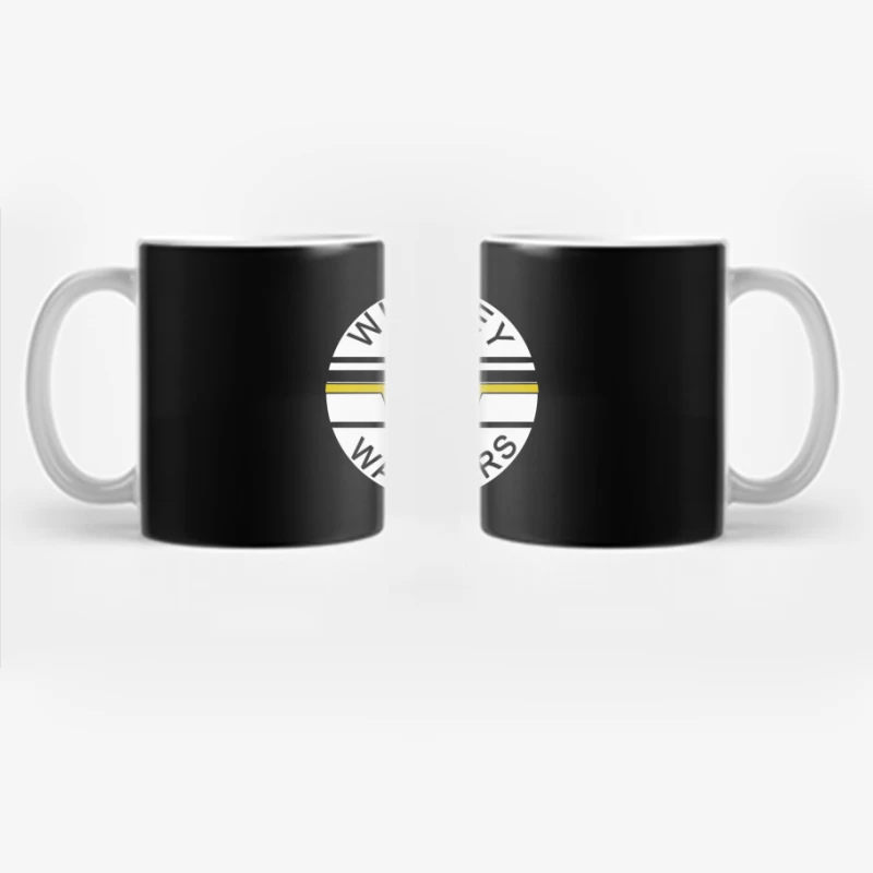 Whitley Warriors Ice Hockey Team Circular Logo Design Coffee Mug