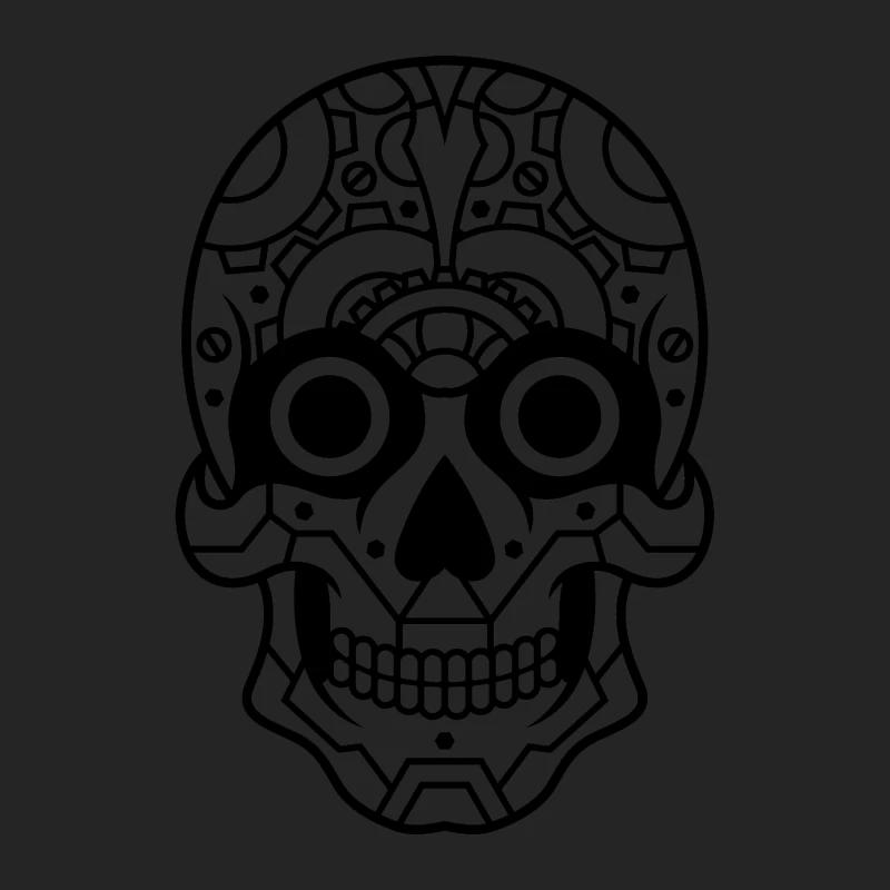 Crâne stylisé mexicain Homme Sweat-shirt à enfiler