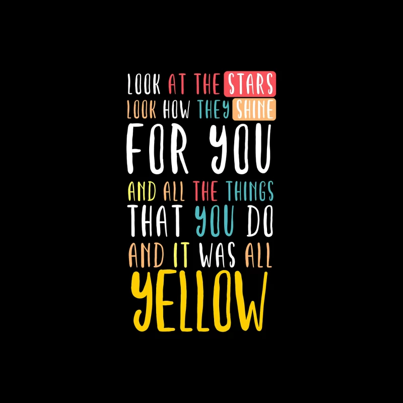 Coldplay Yellow Mouse Pad