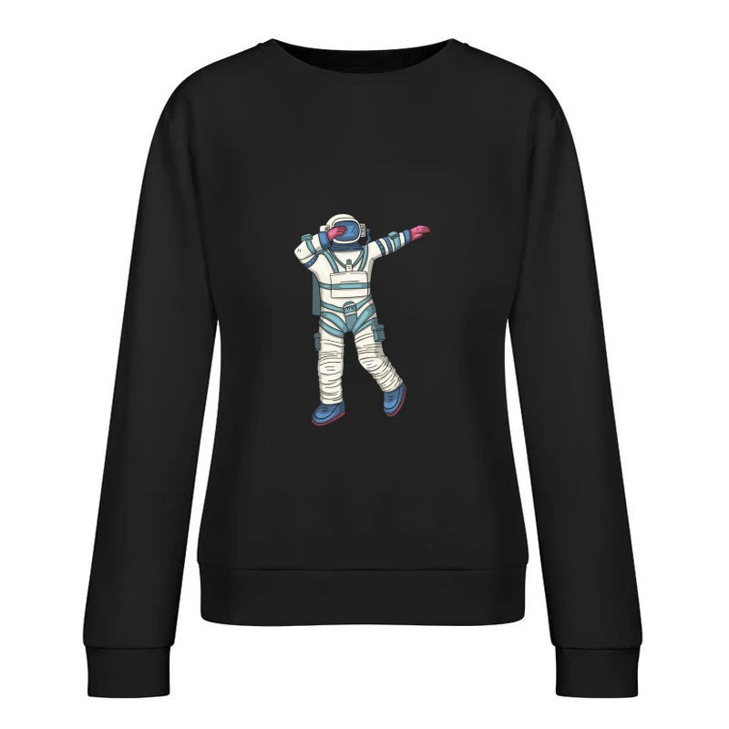 Astronaut tanzt im Raum Damen Pullover Sweatshirt