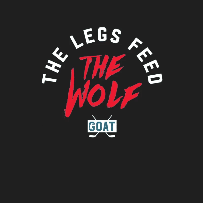 The Wolf and Goat Text Design with Minimalist Typography Male Tank Top