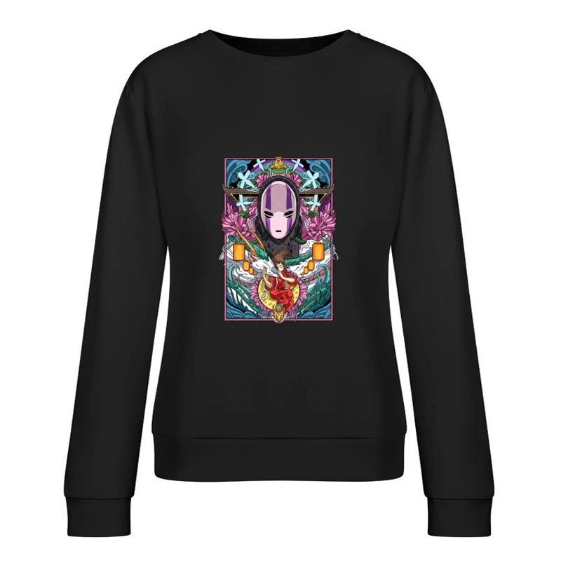 Mystische Reise in Spirited Forest Damen Pullover Sweatshirt