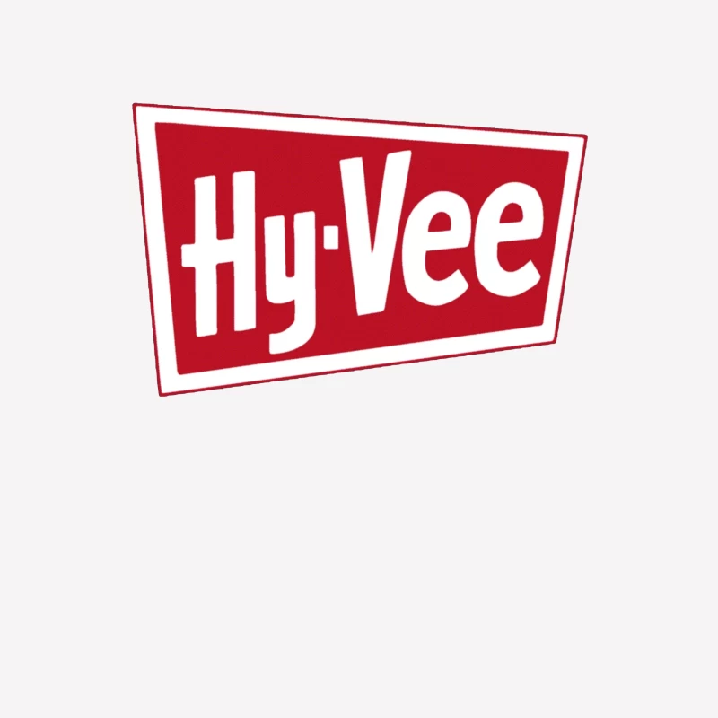 Hy-Vee Supermarket Chain Logo in Red and White Female T-Shirt