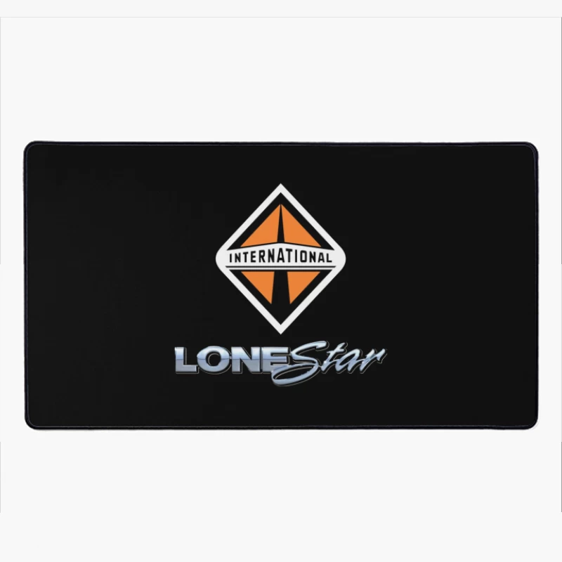 International Lonestar Truck Manufacturing Logo Design Desk Mat