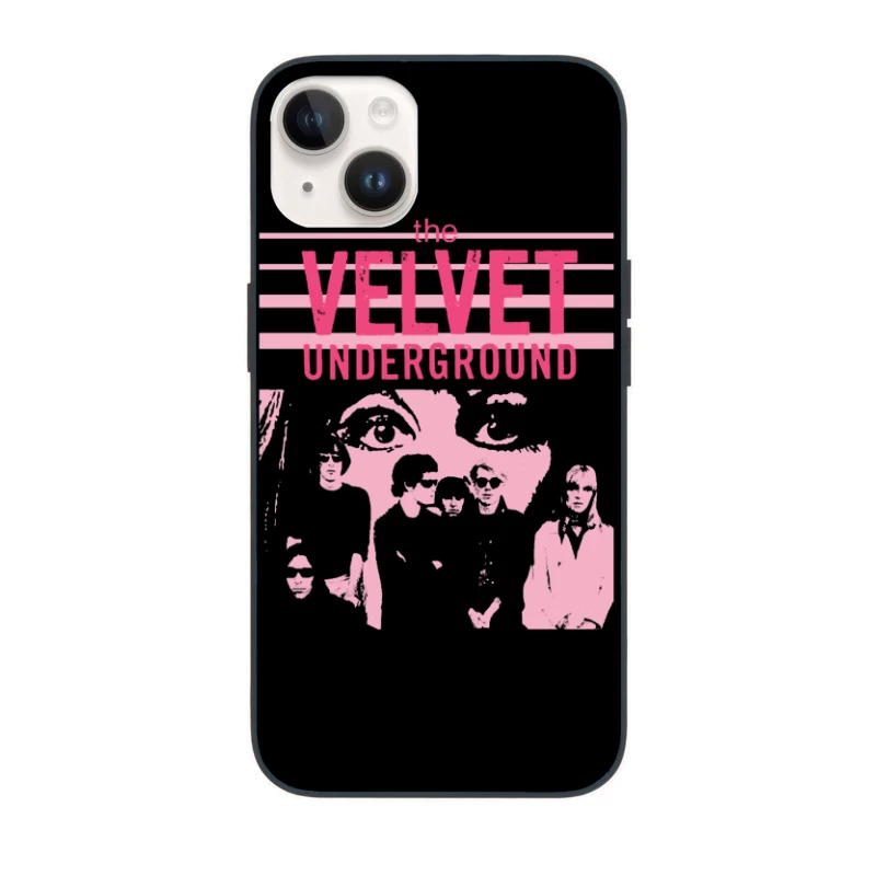 The Velvet Underground Vintage Pink Album Art Design iPhone Case