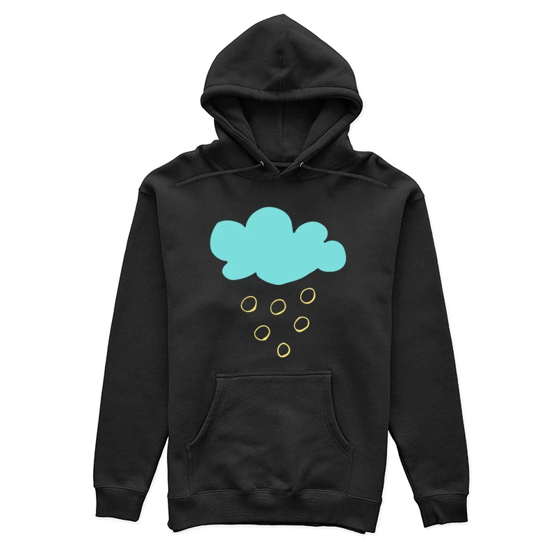 Nuage et Pluie Dessinés Femme Sweat à capuche