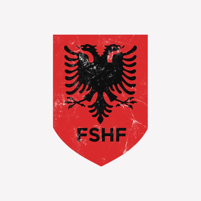 Albanian National Football Team Emblem with Double-Headed Eagle Female T-Shirt