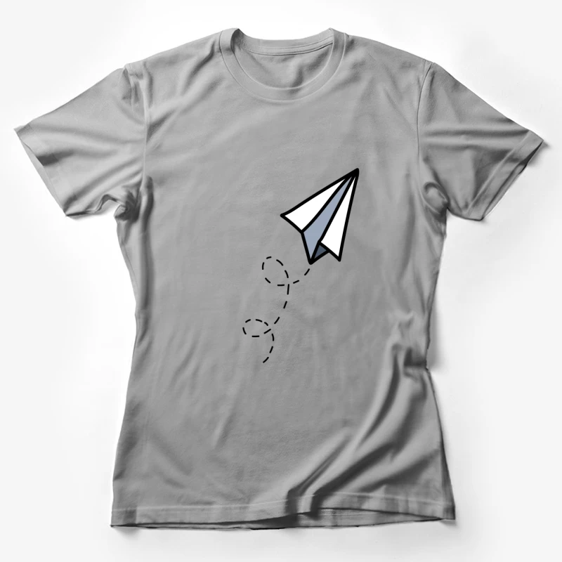 Avion en papier minimaliste Femme T-Shirt