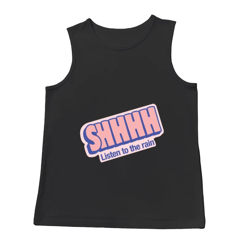 Beruhigende Botschaft bei Regen Herren Tanktops
