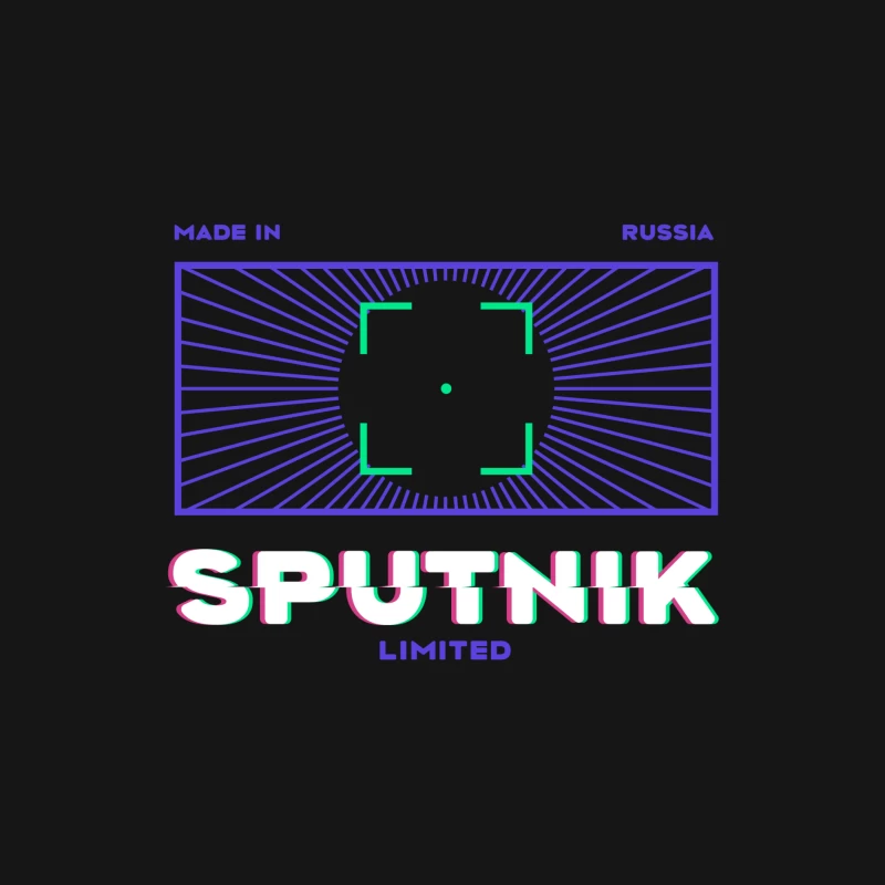 Sputnik Logo Design Herren Langarm T-Shirt