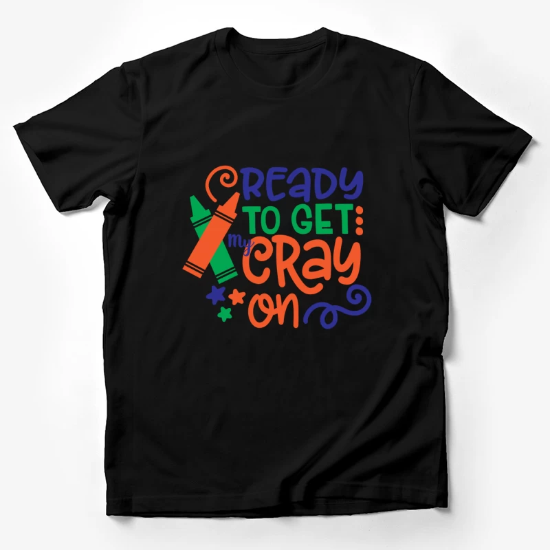 Prêt pour la créativité avec des crayons colorés Homme T-Shirt