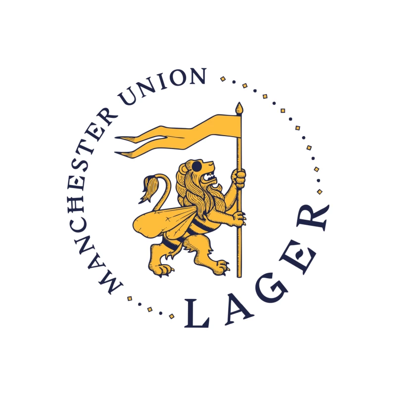 Manchester Lager Beer Throw Pillow