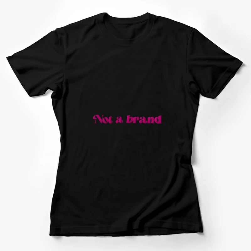 Farbiger Textdesign Damen T-Shirt
