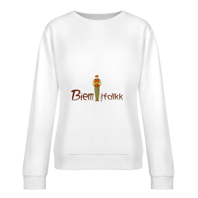 Golfspieler-Logo Damen Pullover Sweatshirt