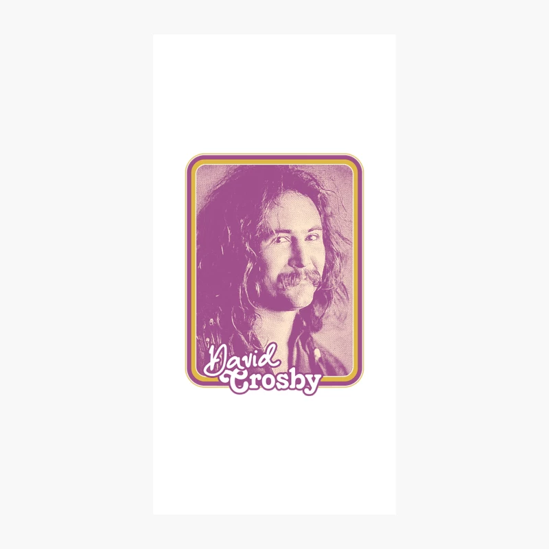 David Crosby  Retro Style Fan Art iPhone Case