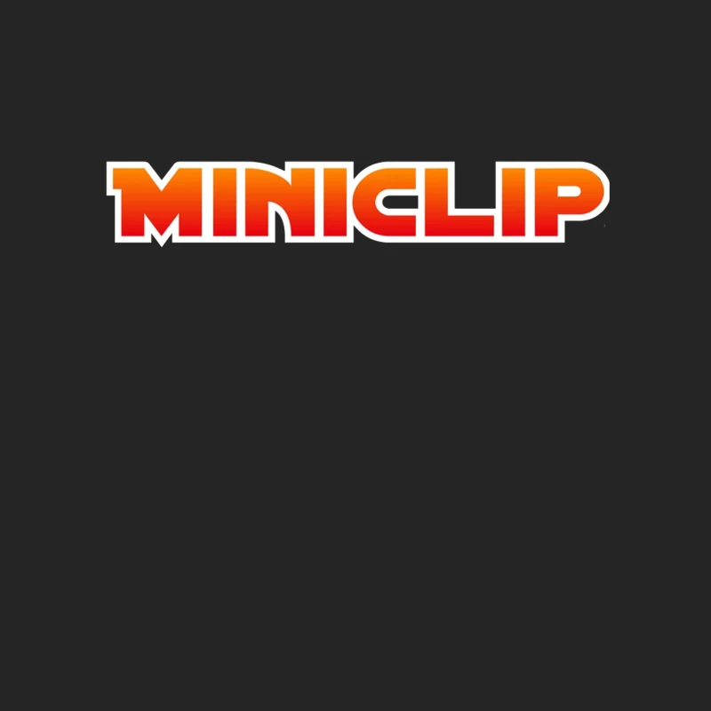 Miniclip Gaming Company Logo in Orange and Red Gradient Typography Female Pullover Sweatshirt