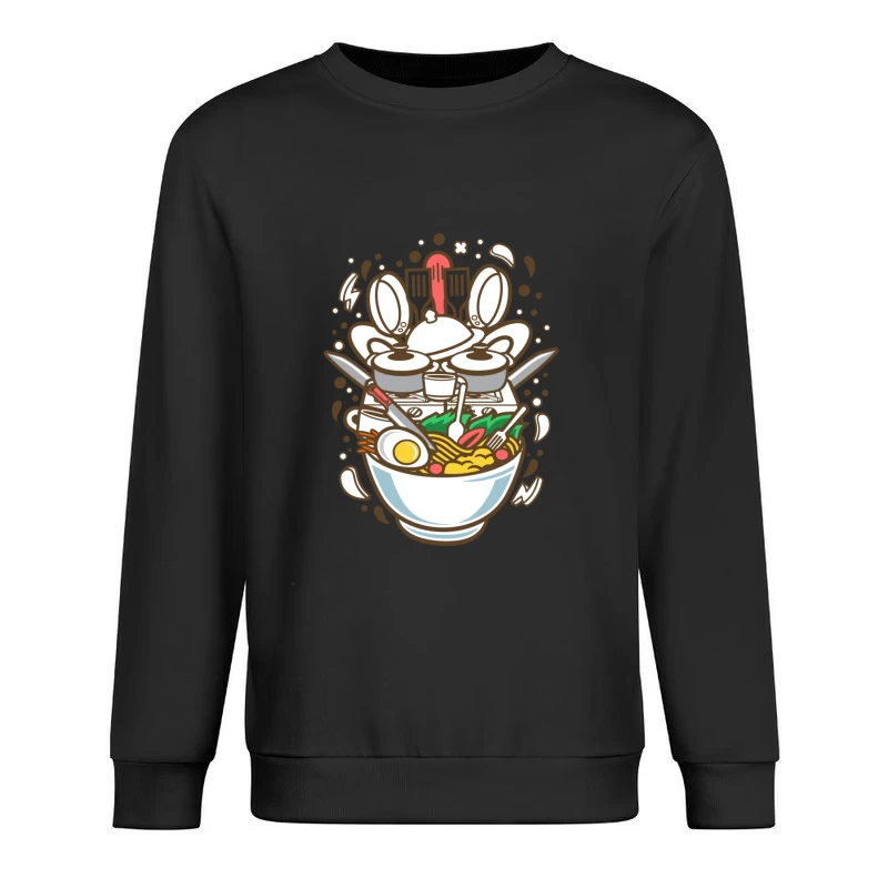 Bol de Ramen Artistique Homme Sweat-shirt à enfiler