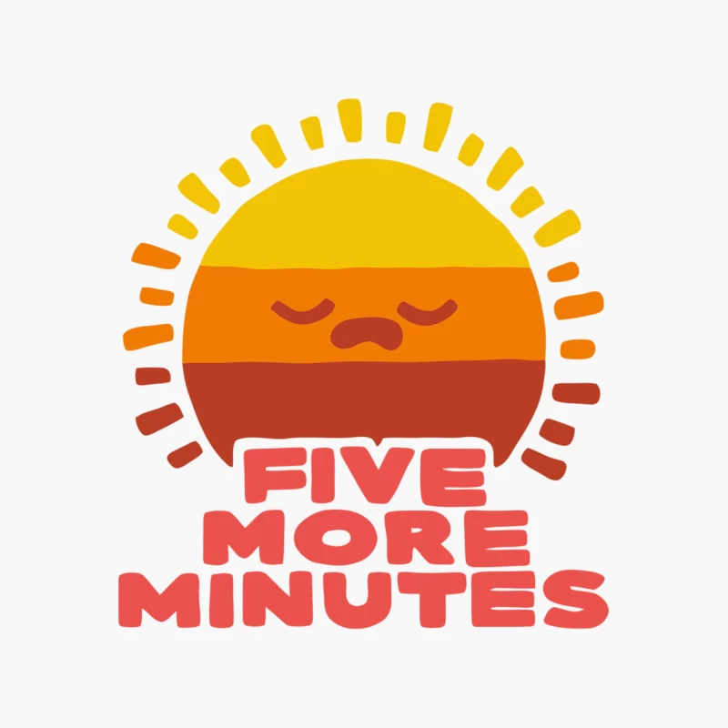 Sleepy Sun Asks for Five More Minutes Cotton Tote Bag